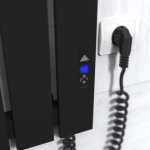 Электрический полотенцесушитель Laris Зебра Бостон ЧК(Ч)6 1200 Э (подкл. справа) фото