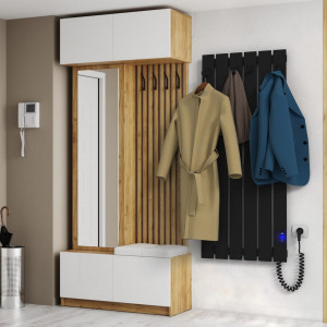 Электрический полотенцесушитель Laris Зебра Прайм ЧК6 400 х 600 Э (подкл. справа) S3 фото