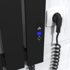 Электрический полотенцесушитель Laris Зебра Бостон ЧК(Ч)5 1200 Э (подкл. справа) фото