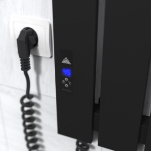 Электрический полотенцесушитель Laris Зебра Классик ЧК4 500 х 500 Э (подкл. слева) S3 фото