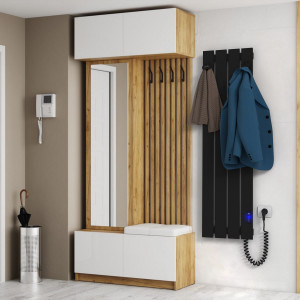 Электрический полотенцесушитель Laris Зебра Классик ЧК4 500 х 500 Э (подкл. справа) S3 фото