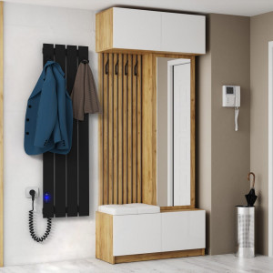 Электрический полотенцесушитель Laris Еврофлеш П8 500 х 1000 с полкой Э (подкл. слева) S3 фото