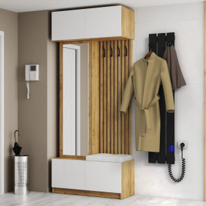 Электрический полотенцесушитель Laris Зебра Тетрис ЧК(ГМ)10 500 х 1000 Э (подкл. справа) фото