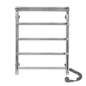 Электрический полотенцесушитель Laris Зебра Афина ЧК(Ч)9 500 х 1100  Э (подкл. слева) фото