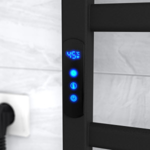 Электрический полотенцесушитель Laris Майнц ЧК(Ч) 16 500 х 1200 Э (подкл.слева) Wi-Fi фото