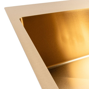 Мийка кухонна PVD Gold VALESO 60*50 Handmade 3.0/0.8 SP000051938 фото