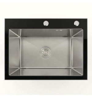 60*45 Мийка скляна Valeso Handmade BLACK GLASS SP000051280 фото