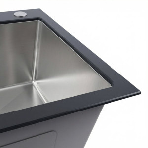 60*45 Мийка скляна Valeso Handmade BLACK GLASS SP000051280 фото