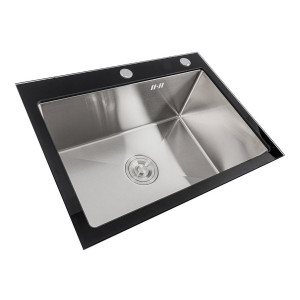 60*45 Мийка скляна Valeso Handmade BLACK GLASS SP000051280 фото