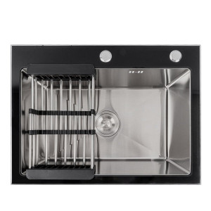 60*45 Мийка скляна Valeso Handmade BLACK GLASS SP000051280 фото