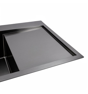 Кухонна мийка PVD чорна VALESO CM 78*43 L Handmade 3.0/0.8 SP000048197 фото