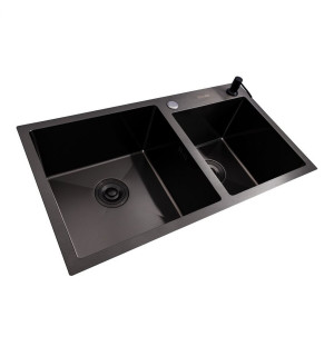 Кухонна мийка VALESO Handmade 70*50 сифон круглий, 3,0/0,8 SP000044312 фото