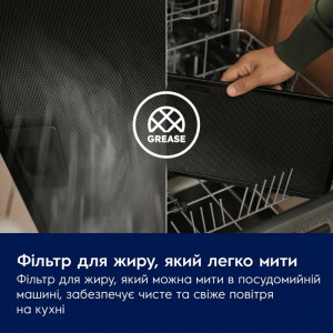 Похила витяжка Electrolux LFV329K чорна 90 см фото