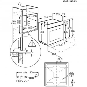 Духова шафа Electrolux LOF3H10BK SurroundCook чорна фото