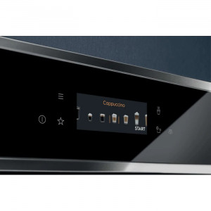 Вбудована кавомашина Electrolux EBC85X чорна / нержавіюча сталь Anti-Fingerprint фото