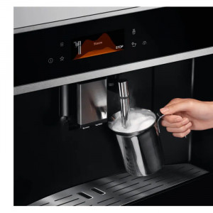 Вбудована кавомашина Electrolux EBC85X чорна / нержавіюча сталь Anti-Fingerprint фото
