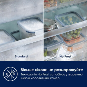 Вбудована морозильна камера Electrolux EUN7NE18S No Frost 177 см нержавіюча сталь фото