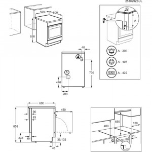 Плита комбінована Electrolux LKM624022W білий фото