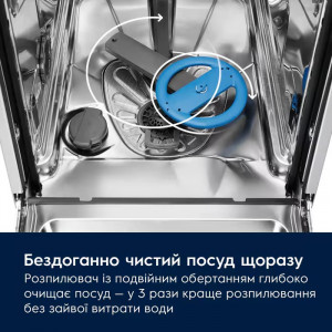Вбудована посудомийна машина Electrolux KEMB3301L 45 см 10 комплектів фото