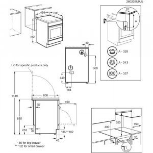 Плита комбінована Electrolux LKK560011W 50 см фото