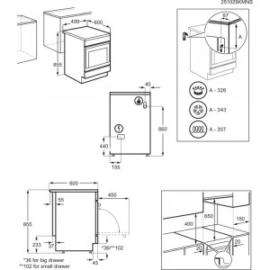 Плита комбінована Electrolux LKK560011W 50 см фото