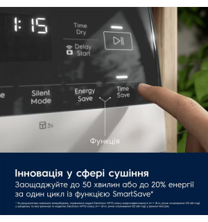 Сушильна машина Electrolux EW9D585KCU PerfectCare 900 з тепловим насосом 8 кг білий
