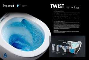 Унітаз підвісний Imprese KUBIK 49х34х36.5 twist сидіння duroplast c06810233 фото