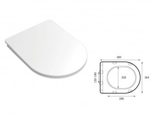 Унітаз підвісний Imprese LASKA 52х36х36.5 twist сидіння duroplast c06803803 фото