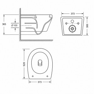 Унітаз підвісний Imprese SVETLY 52х37.3х36.5 twist сидіння duroplast c06805203 фото