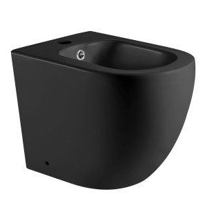 Біде підлогове Imprese LESNA BLACK 56.5х36х40.5 чорне матове i11508 black фото