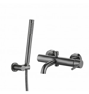 Смеситель для ванны и душа VBI MILANO GRAPHITE настенный VBI-050106GR фото