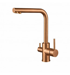 Смеситель для кухни VBI GEMINI BRUSHED COPPER на две воды VBI-055001BC фото