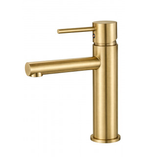 Смеситель для раковины VBI LIRIO BRUSHED GOLD низкий VBI-050500BG фото