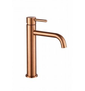 Смеситель для умывальника VBI MILANO BRUSHED COPPER высокий VBI-050101BC фото