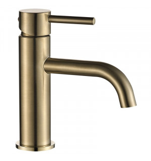Смеситель для умывальника VBI MILANO BRUSHED GOLD низкий VBI-050100BG фото