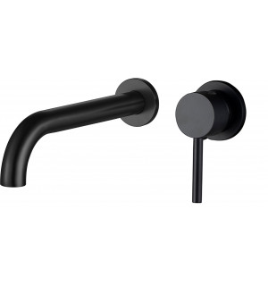 Смеситель для умывальника VBI MILANO LONG BLACK скрытого монтажа VBI-050103BL фото