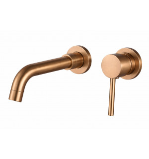 Смеситель для умывальника VBI MILANO LONG BRUSHED COPPER скрытого монтажа VBI-050103BC фото
