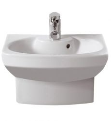 Умывальник Roca Dama Senso Compacto 48x37 A327514 с полупьедисталом