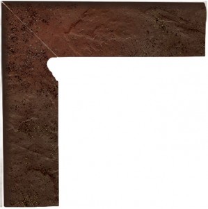 Плинтус лестничный левый Paradyz Semir 8.1x30 brown