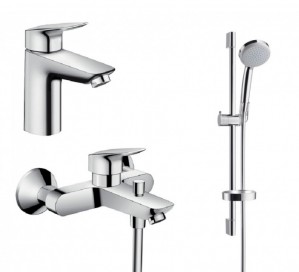 Набор смесителей для ванны Hansgrohe Logis 100 711714311 (71400000 + 71100000 + 27772000)