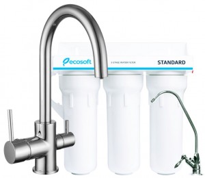Смеситель для кухни Imprese Daicy 55009-U с системой очистки воды Ecosoft Standard (3-ступенчатая) FMV3ECOSTD