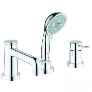 Смеситель для ванной врезной на 3 отверстия Grohe BauClassic 2511800A