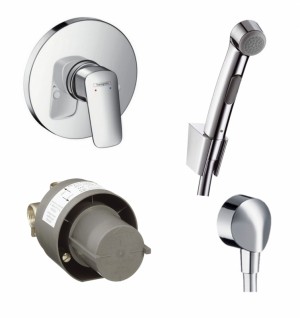 Набор для гигиенического душа Hansgrohe Logis 3B161218  (71666000+32129000+27454000)