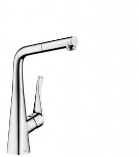 Смеситель для кухни с выдвижным изливом HANSGROHE METRIS M71 320 ECO 14781000