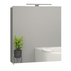 Зеркальный шкаф SANWERK EVEREST 60 цв. серый без подсветки, 1F MV0000783