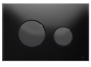 Панель смыва TECE TECEloop стекло черное кнопки черные 9240657