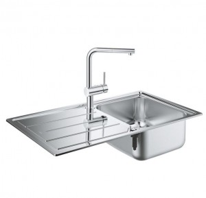 Набор Grohe EX Sink 31573SD0 набор кухонная мойка K500 + смеситель Minta 32168000