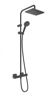 Душевая система Hansgrohe Vernis Shape Showerpipe 230 1jet с термостатом 26286670 черный матовый