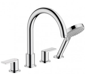 Смеситель на край ванны Hansgrohe Vernis Shape врезной на 4 отверстия хром 71459000