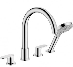 Смеситель на край ванны Hansgrohe Vernis Blend на 4 отверстия хром 71456000